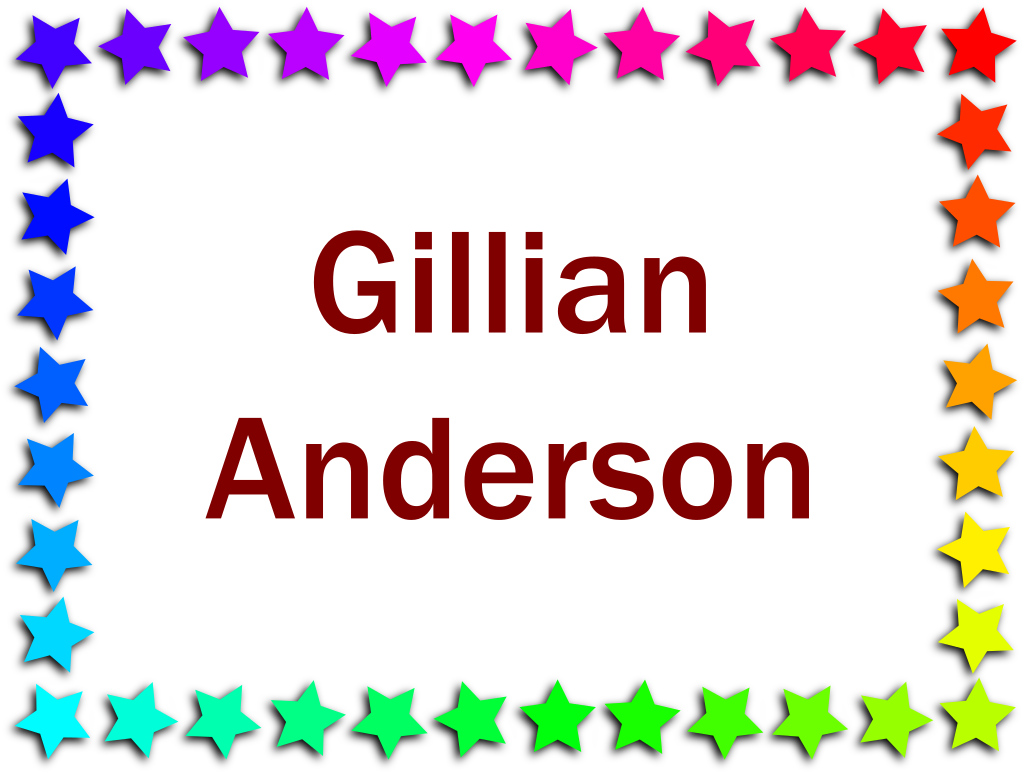 Gillian Anderson foteka