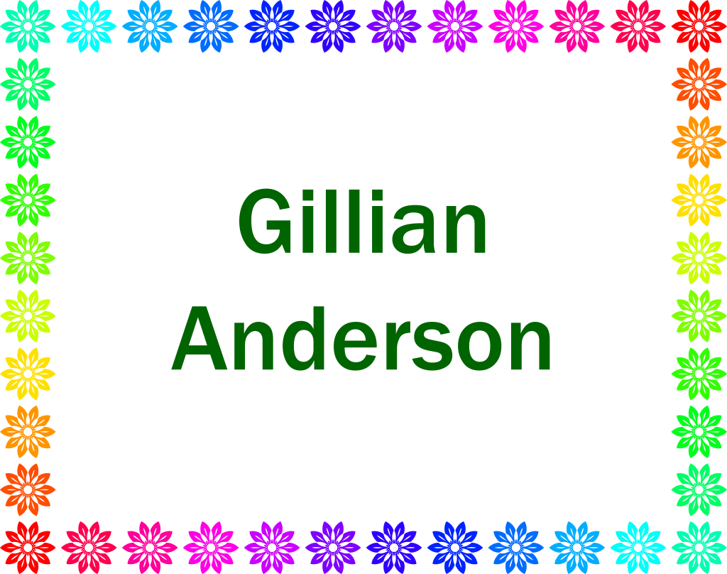 Gillian Anderson celebrity photo